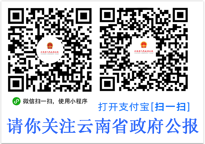 请你关注云南省政府公报